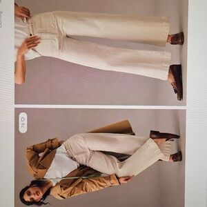 ROLLA'S: High Rise Wide Leg Sailor Beige Jeans